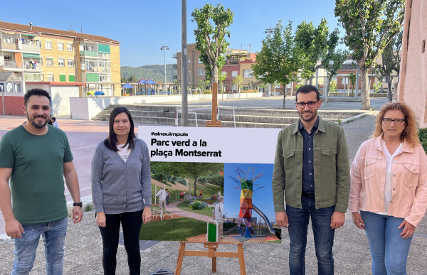 Jordi Cuadras proposa convertir la plaça Montserrat en un gran parc verd al servei del barri i tot Igualada