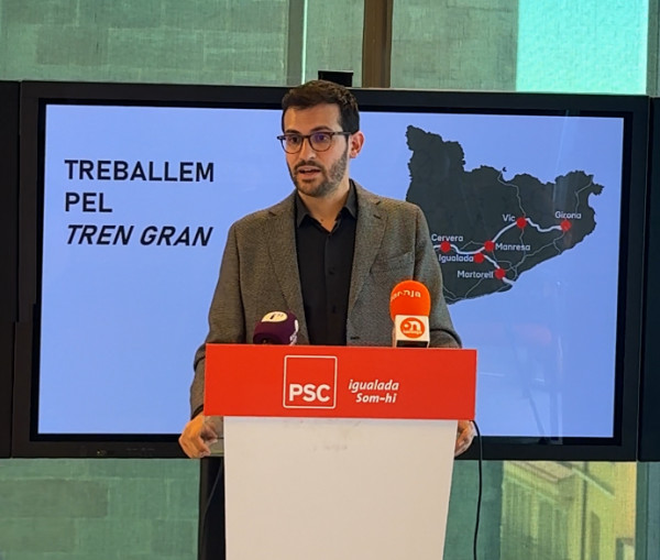 Jordi Cuadras afirma que “Igualada serà imparable” després que la Generalitat recuperi el projecte del tren gran amb Barcelona